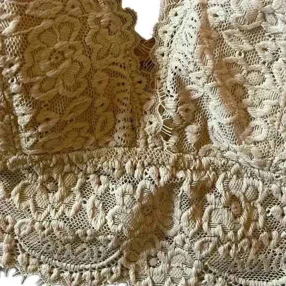 Aerie Racer Back Bralette Lacy Size Small Petite - Picture 11 of 11